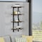 Alaterre Furniture Pomona 48"H Metal and Solid Wood Wall Shelf AMBA5620 - alternate 4